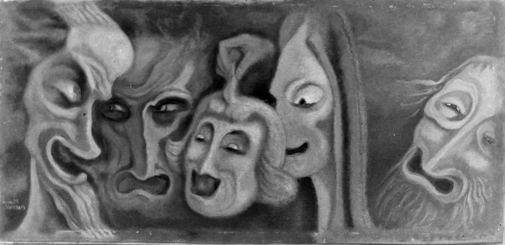 Maschere teatrali tragiche - Pinacoteca Civica Alberto Martini, Oderzo, Treviso
